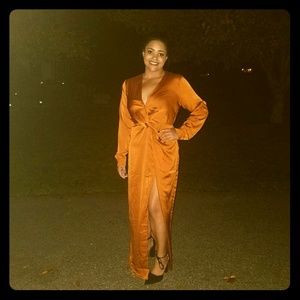 Forever21 Satin Maxi Dress